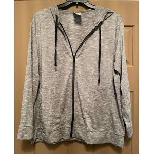 NWT Just My Size gray lightweight hooded jacket size 2X